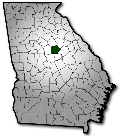 Map of Georgia highlighting Putnam County's location within the state